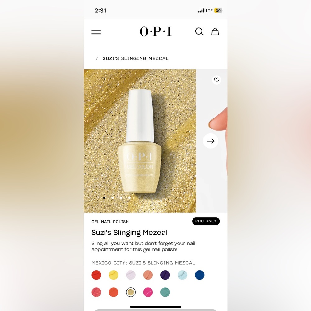 OPI PRO Suzi’s Slinging Mezcal